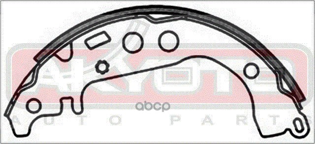 Колодки тормозные барабанные задние