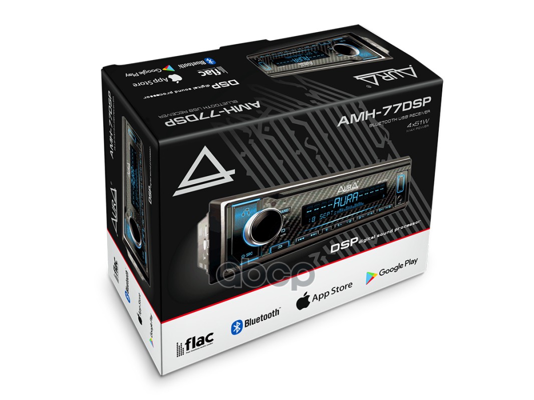 ЦИФРОВОЙ РЕСИВЕР Aura  AMH-77DSP процессор 4х51 вт.MP3.USB.SD.BT