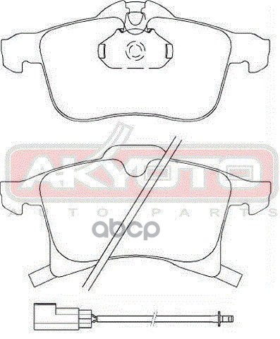 КОЛОДКИ ТОРМОЗНЫЕ ДИСКОВЫЕ ПЕРЕДНИЕ С ДАТЧИКОМ
