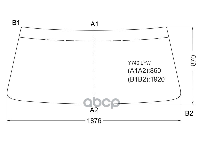 Стекло лобовое Hino Ranger 86-98 XYG арт. Y740 LFW