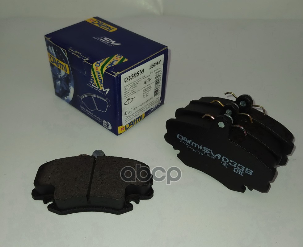 Колодки тормозные дисковые DAFMI SEMI METALLIC, к-т.(LADA Largus 8 кл.) D339SM_Д