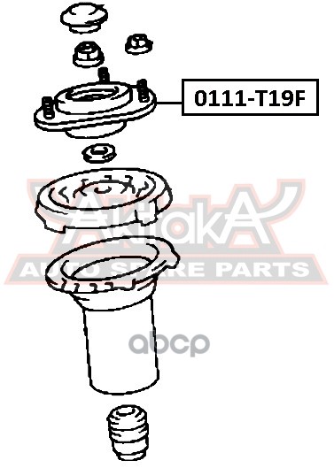 Опора амортизатора TOYOTA CARINA E AT19#/ST191/CT190 1992-1997