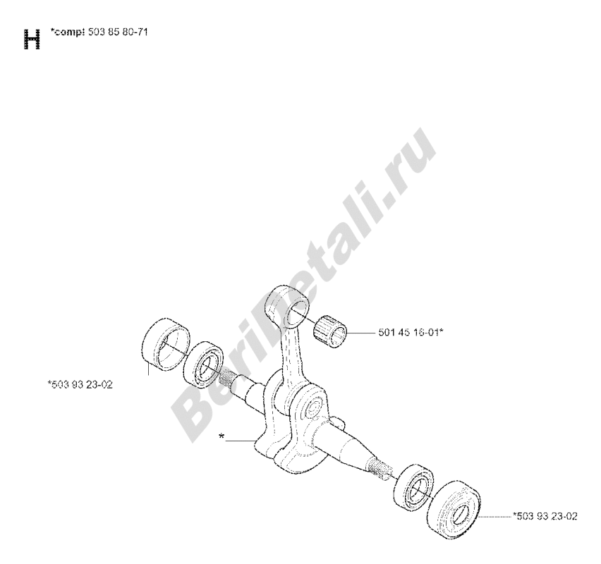 Купить Запчасти на Бензопилы Husqvarna 