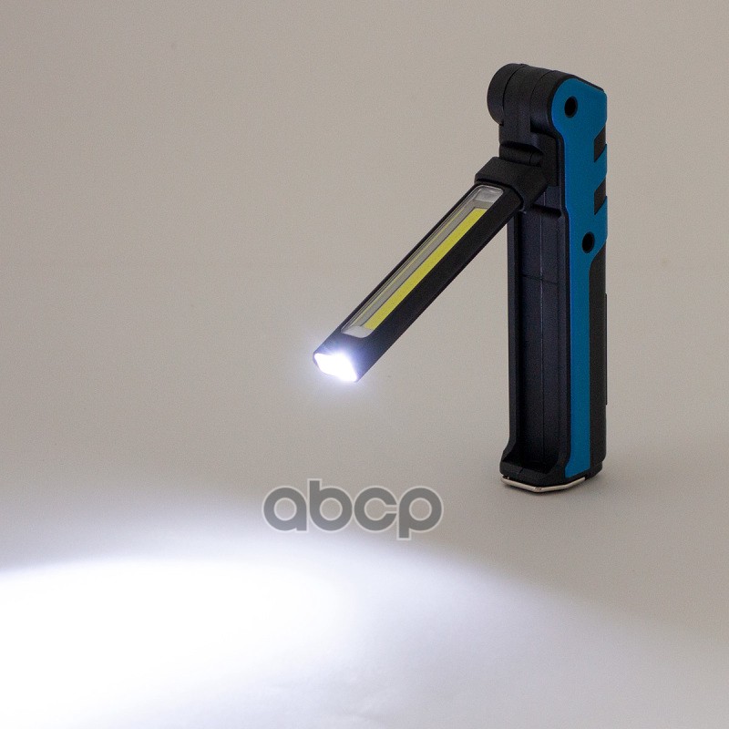 Фонарь светодиодный на аккум. Li-ion 3.7V 2000mA, COB (5W) + LED (3W), магнит, крючок 137953