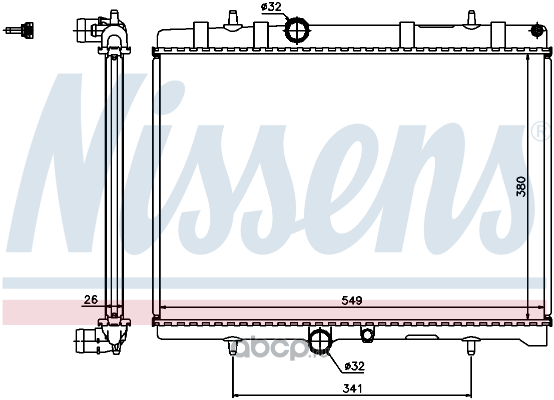 Радиатор nissens 63606a