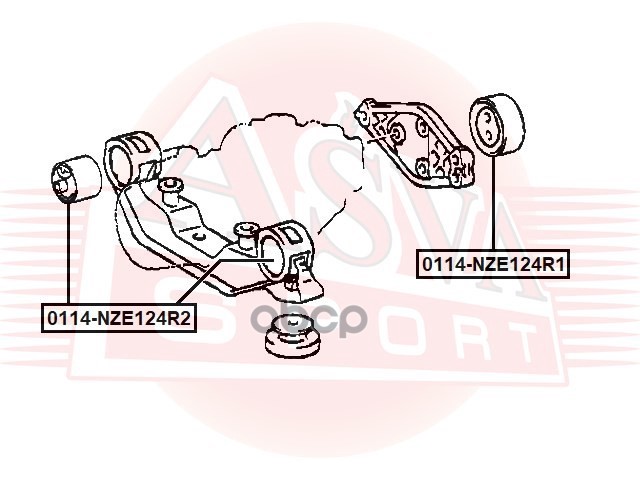 Подушка дифференциала нижняя | зад прав/лев |