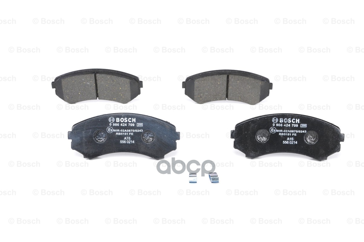 0 986 424 709 396 00 !Колодки Дисковые П Mazda Mpv 2.5Td 92-99, Mitsubishi Pajero 3.2D/3.5Gdi 00> Bosch арт. 0986424709