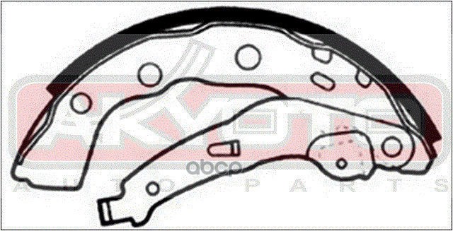 КОЛОДКИ ТОРМОЗНЫЕ БАРАБАННЫЕ ЗАДНИЕ