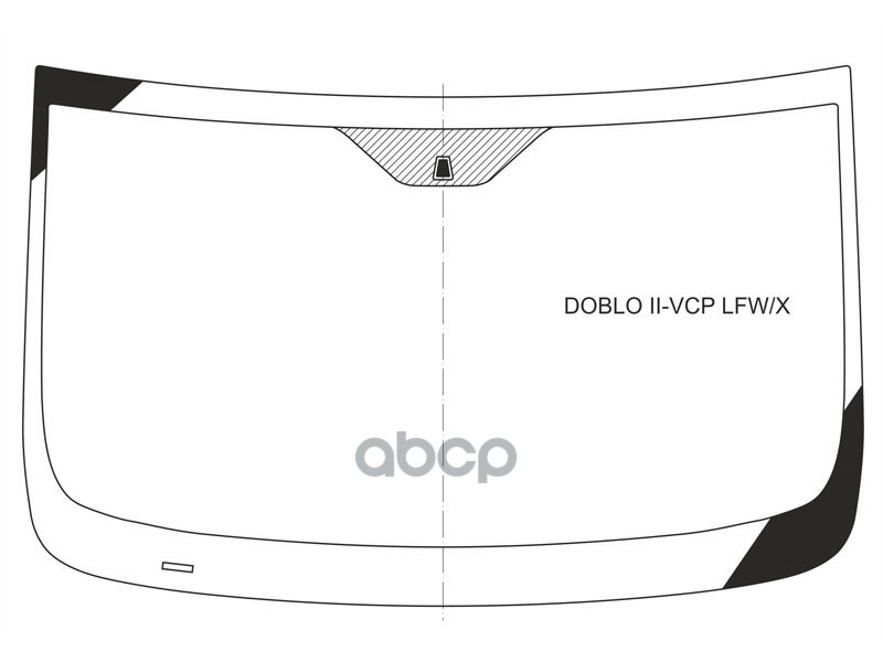 Стекло лобовое Fiat Doblo 09-22 / Opel Combo 11-17 XYG арт. DOBLO II-VCP LFW/X