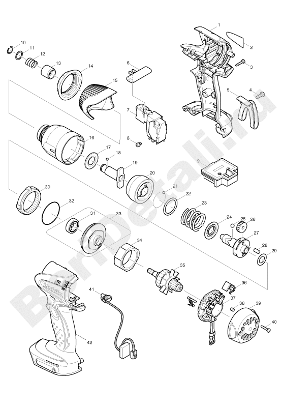 Запчасти Makita : инструмент макита : Makita BDF