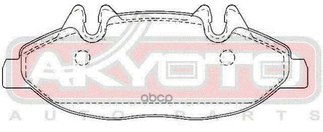 Колодки тормозные дисковые передние MERCEDES VitoII.Viano (W639) 03->