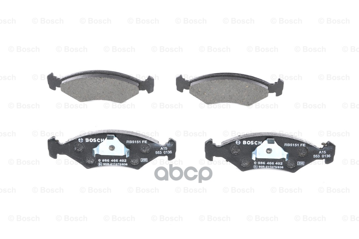 0 986 466 402 119 20=571536X !Колодки Дисковые П Ford Escort 1.1/1.3/1.6D/Sierra 1.6-2.3D 84-86 Bosch арт. 0986466402