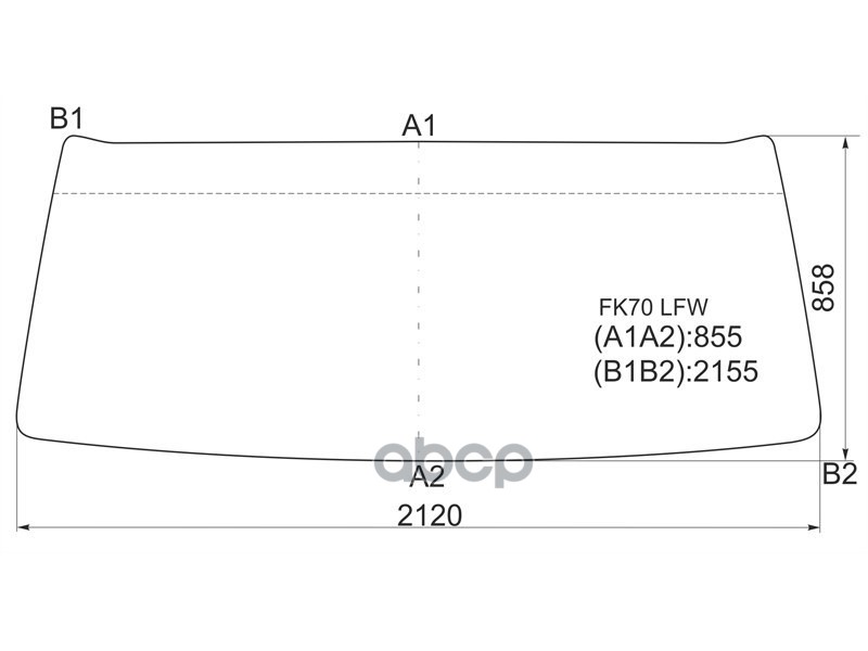Стекло лобовое Mitsubishi Fuso Fighter 92-99 XYG арт. FK70 LFW