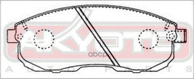 Колодки тормозные дисковые передние