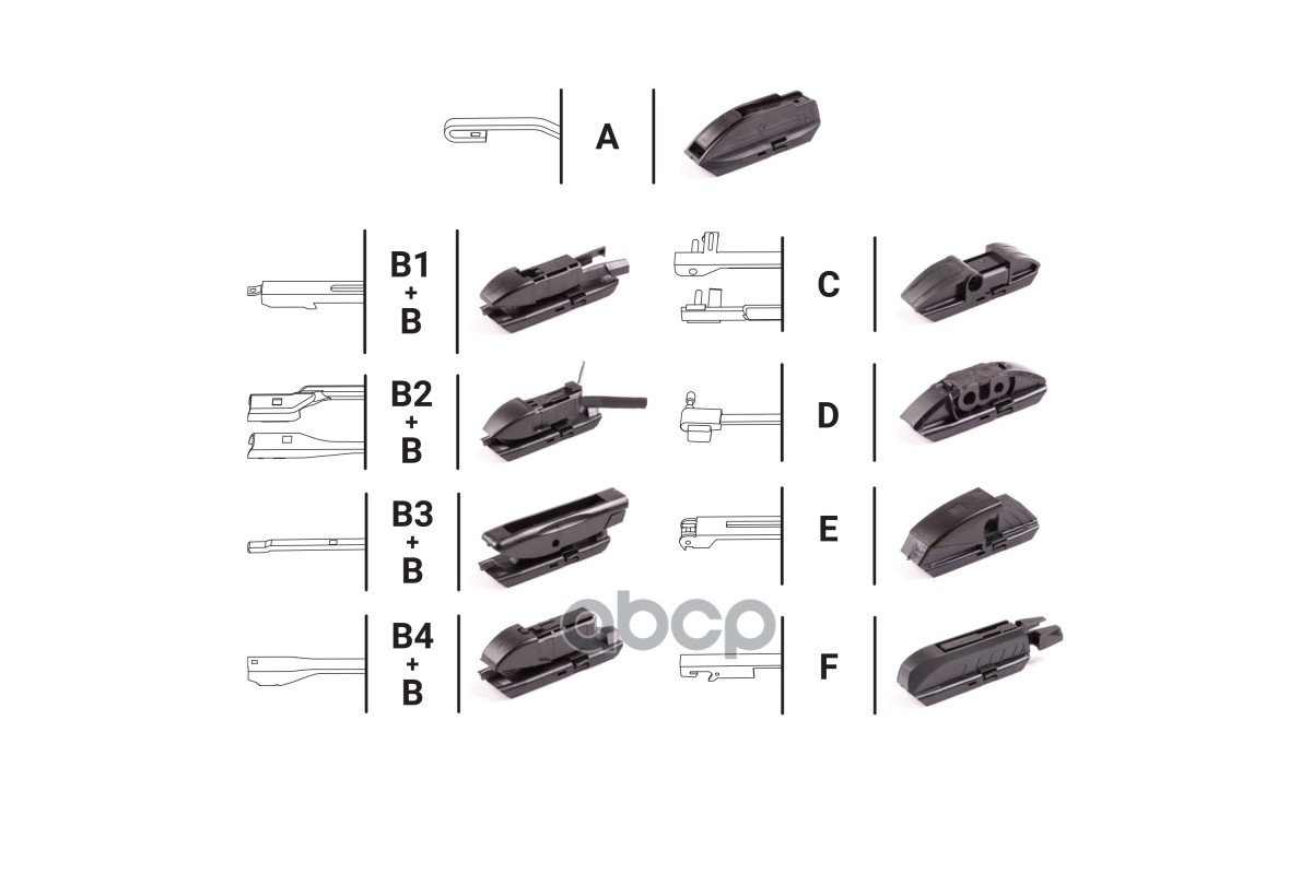 Щетка стеклоочистителя гибридная Autoprofi 22
