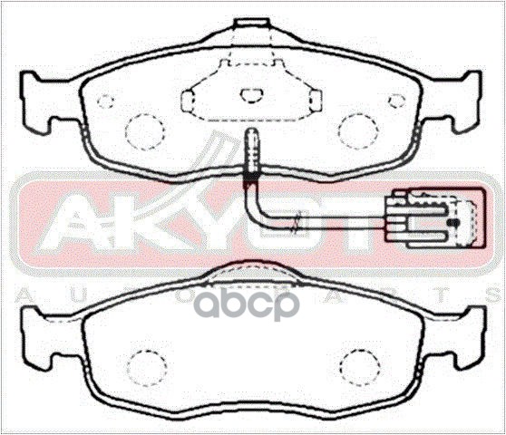 КОЛОДКИ ТОРМОЗНЫЕ ДИСКОВЫЕ ПЕРЕДНИЕ