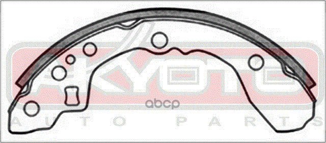 Колодки тормозные барабанные задние KIA RIO 1999-