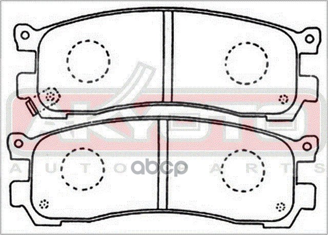 КОЛОДКИ ТОРМОЗНЫЕ ДИСКОВЫЕ ЗАДНИЕ