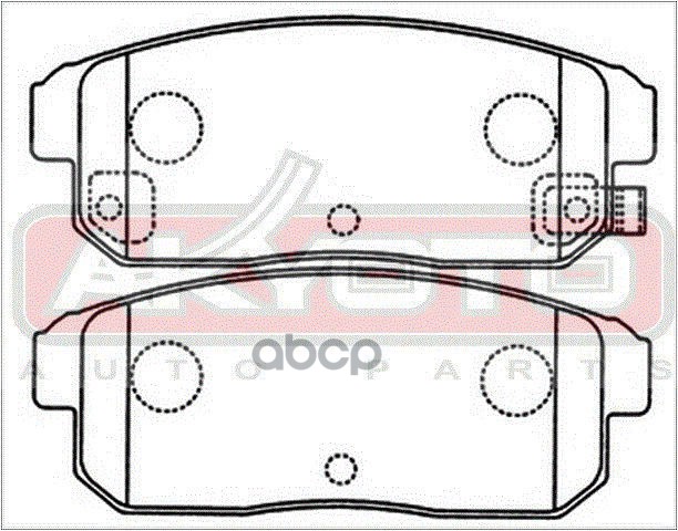 КОЛОДКИ ТОРМОЗНЫЕ ДИСКОВЫЕ ЗАДНИЕ