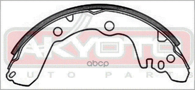 КОЛОДКИ ТОРМОЗНЫЕ БАРАБАННЫЕ ЗАДНИЕ