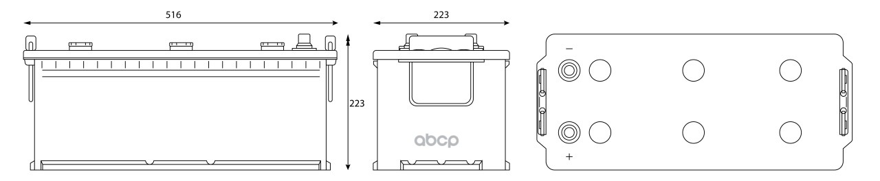 Аккумуляторная батарея 190 Ач Contact 1200А под болт (6СТ-190) г.Рязань