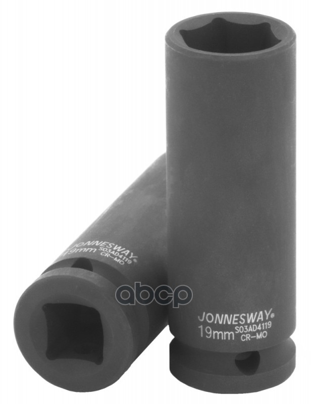 Головка Торцевая! Ударная Глубокая 1/2''Dr, 19Мм Jonnesway арт. S03AD4119