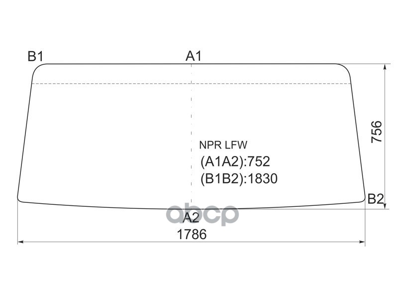 Стекло лобовое Isuzu ELF NPRNQR 84-93 / BAW Fenix 1065 07-11 XYG арт. NPR LFW