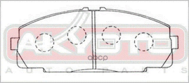 Колодки тормозные дисковые передние TOYOTA HIACE/REGIUSACE KZH100/RZH100/LH100 1989->