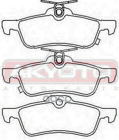 КОЛОДКИ ТОРМОЗНЫЕ ДИСКОВЫЕ ЗАДНИЕ