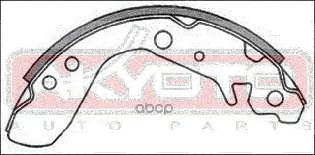 КОЛОДКИ ТОРМОЗНЫЕ БАРАБАННЫЕ ЗАДНИЕ