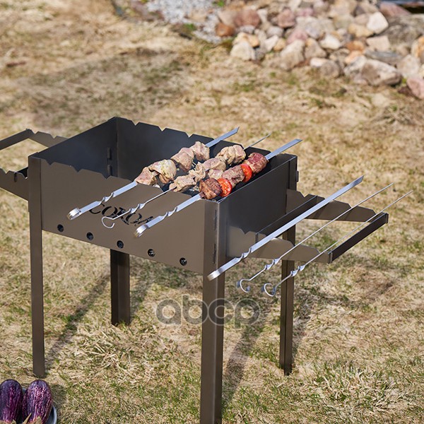 Набор из 6 шампуров 610х10мм в колчане (фирменный чехол) СОКОЛ