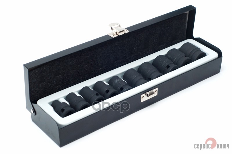 Набор головок ударных 1/2'' 10 пр. 6 гр.  8-24 мм Сервис Ключ 77400