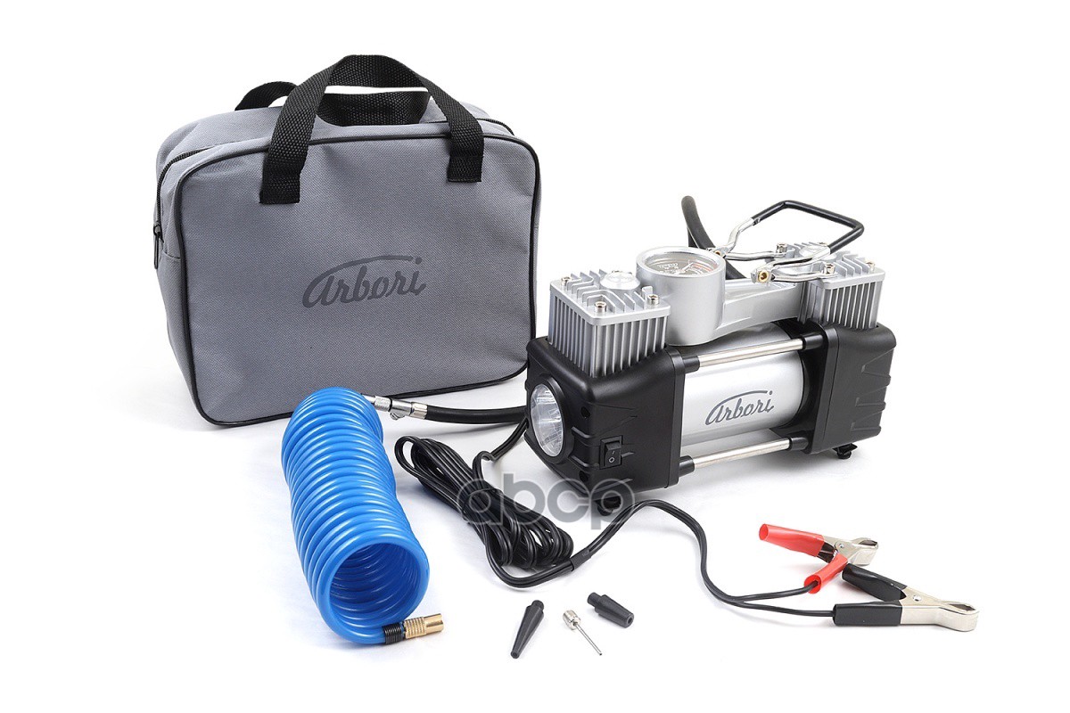 Автомобильный компрессор для накачки шин, производительность 60л/мин