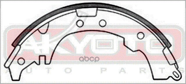 КОЛОДКИ ТОРМОЗНЫЕ БАРАБАННЫЕ ЗАДНИЕ