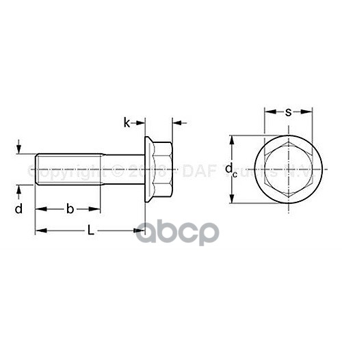 Болт M12X35 фланца крестовины кардана