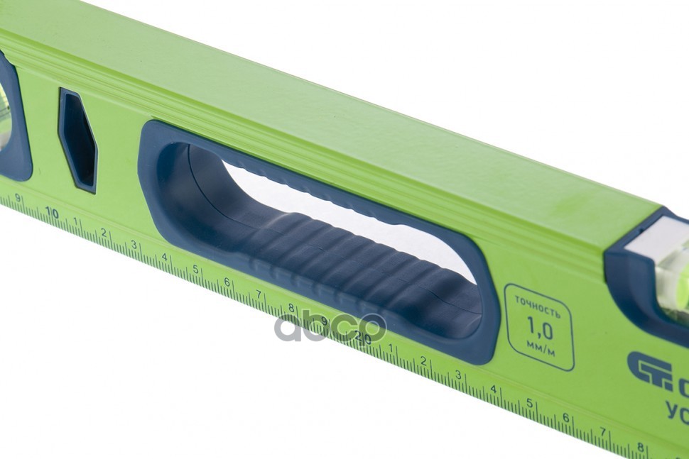 Уровень алюминиевый УС-1,0-1000, фрезерованный, 3 глазка, рукоятки, 1000 мм