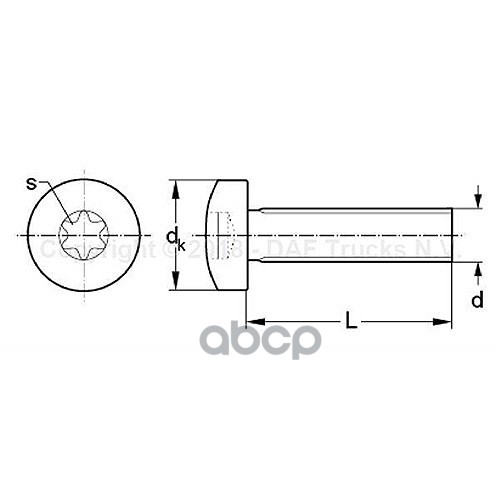 болт M6X20 DAF XF105