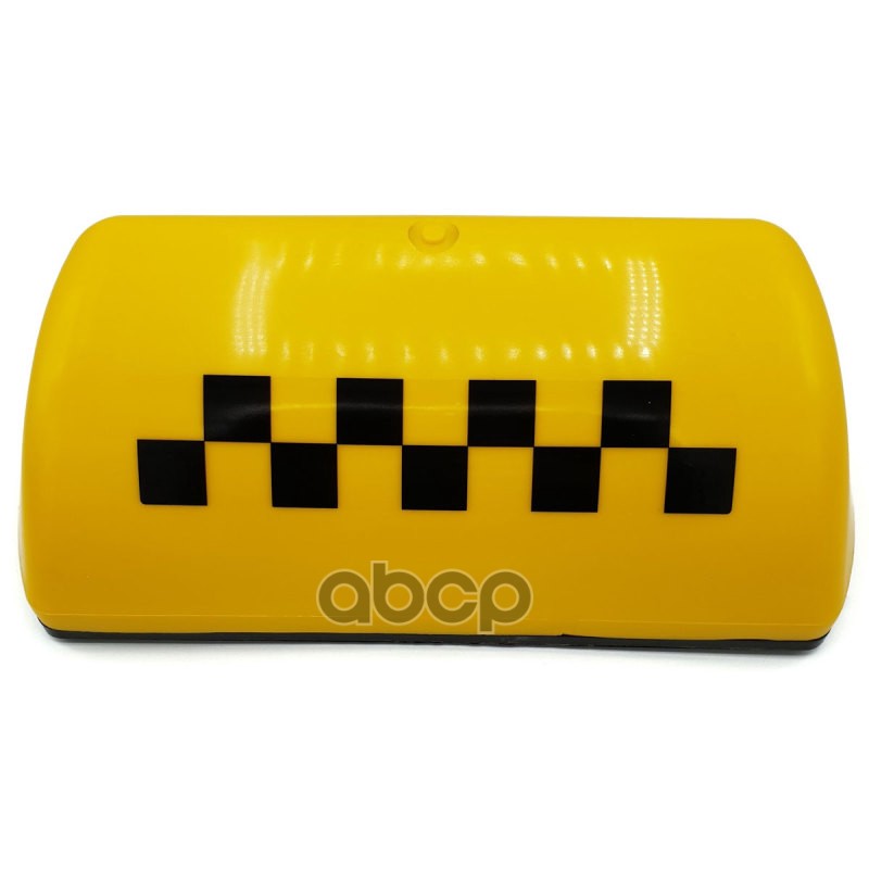 Знак Taxi 12 В на крышу на магните шашечки желтый 29 х 13 х 9 см DolleX 138132