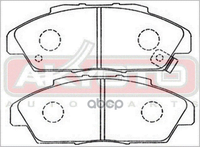 Колодки тормозные дисковые передние HONDA Accord CB1-CB4