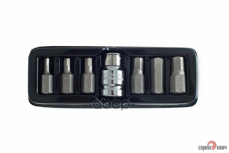 Набор бит Hex  7 пр. H4-12 L=30 мм Сервис Ключ 76438