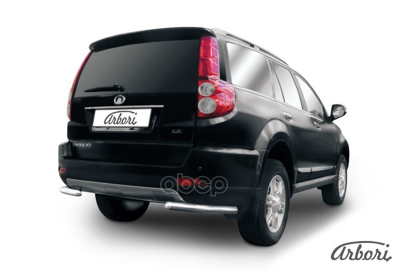 Уголки d57 Arbori нерж. сталь для Great Wall Hover H3 2014-2016 / Грейт Волл Хов
