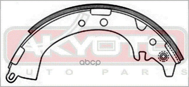 Колодки тормозные барабанные задние TOYOTA  RAV-4 -2000, DAIHATSUTerios,Terios Kid, Lucia J131G/J111G/J100G -2000,