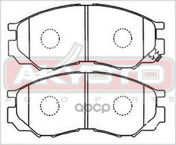Колодки тормозные дисковые передние MITSUBISHI L300 WAGON TRUCK,L400,DELICA,Space Gear 1994->