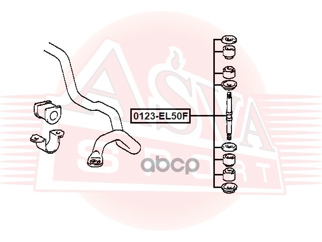 Тяга стабилизатора передняя TOYOTA CORSA/TERCEL EL5#/NL50 1994-1999