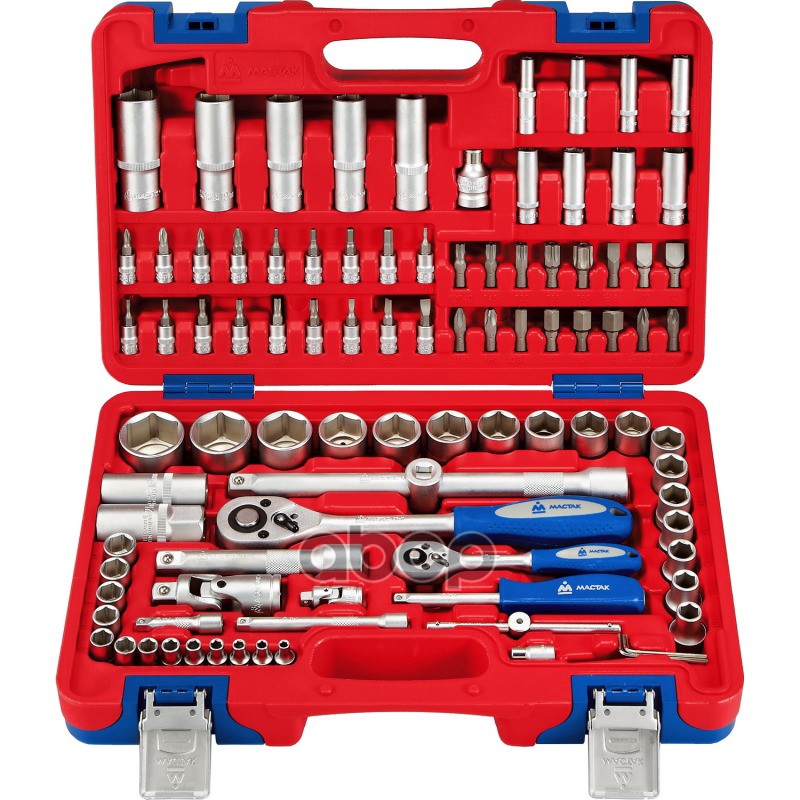 набор инструмента  94 предмета 1/4' и 1/2'DR головки 6 граней
