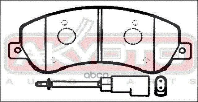 Колодки тормозные дисковые передние FORD Transit 2006->