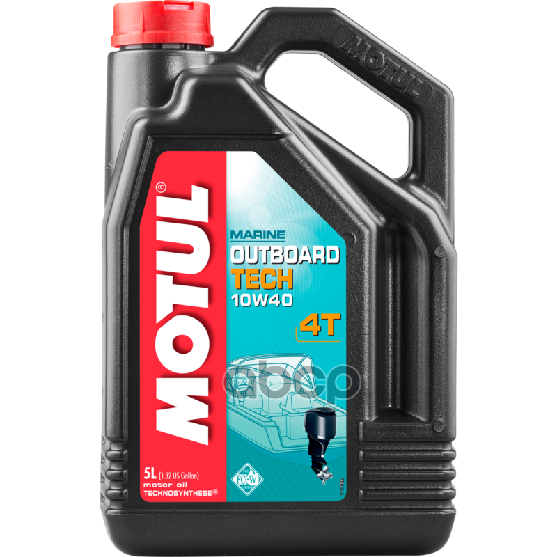 Motul Outboard Tech 4T 10W40 5Л. /Technosynthese®/ (Масло Для 4Т Подвесн. Лодочн. Моторов) MOTUL арт. 106354
