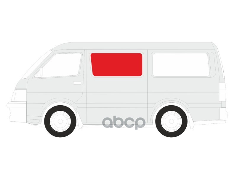 Стекло кузова боковое (не опускное) (Слева/ Цвет зеленый) Hyundai H1 97-07 / JAC Refine 06-11 XYG арт. H-I SF/LH/X