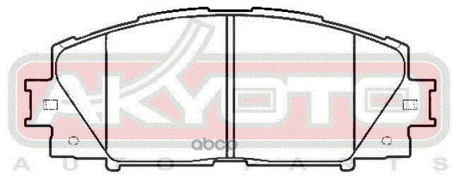 Колодки тормозные дисковые передние TOYOTA YARIS (JPP) KSP90 2005-