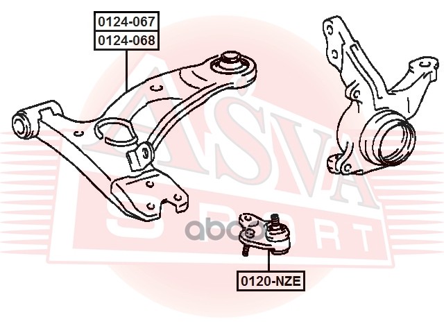 РЫЧАГ ПЕРЕДНИЙ НИЖНИЙ ПРАВЫЙ